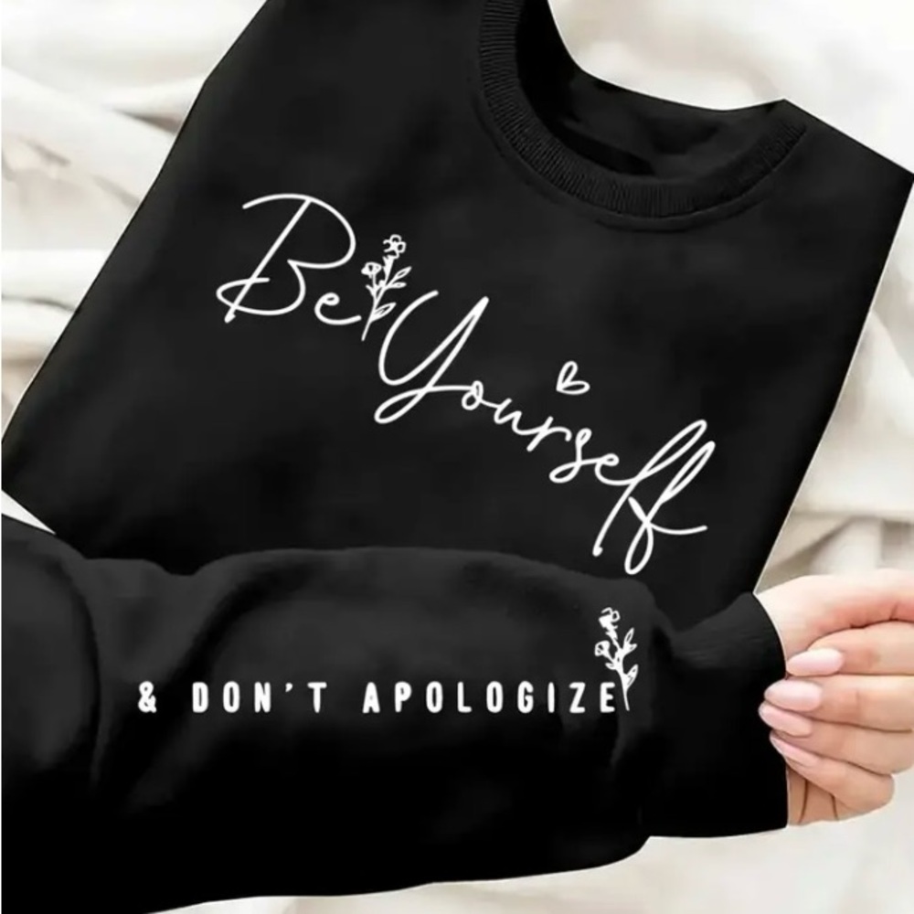 Black Graphic Women's Top